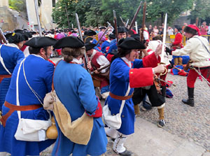 Girona resisteix! Jornades de recreaci&oacute; hist&ograve;rica de la Guerra de Successi&oacute;. Recreaci&oacute; dels combats de 1705