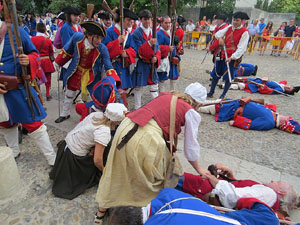 Girona resisteix! Jornades de recreaci&oacute; hist&ograve;rica de la Guerra de Successi&oacute;. Recreaci&oacute; dels combats de 1705