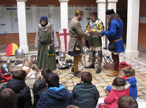 Taller sobre la vida militar i l'her&agrave;ldica a la Girona medieval