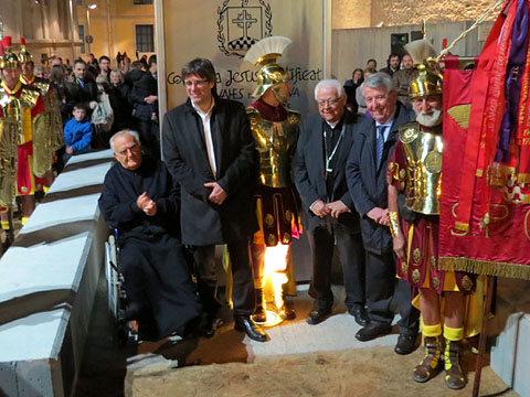 Inauguració oficial del monòlit dedicat als Manaies de Girona