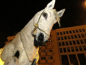 Fires de Girona 2014. Espectacle la bella i les bèsties, a càrrec de Carros de Foc