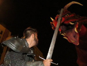 Fires de Girona 2014. Espectacle la bella i les bèsties, a càrrec de Carros de Foc