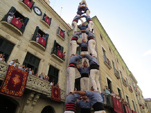 Fires de Girona 2014. Diada castellera amb Marrecs de Salt, Minyons de Terrassa i Capgrossos de Mataró
