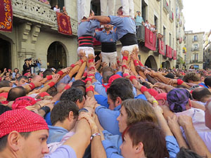 Fires de Girona 2014. Diada castellera amb Marrecs de Salt, Minyons de Terrassa i Capgrossos de Mataró
