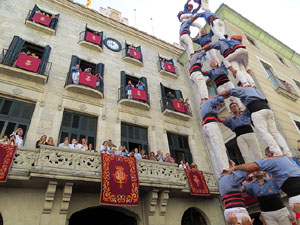 Fires de Girona 2014. Diada castellera amb Marrecs de Salt, Minyons de Terrassa i Capgrossos de Mataró