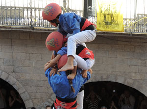 Fires de Girona 2014. Diada castellera amb Marrecs de Salt, Minyons de Terrassa i Capgrossos de Mataró