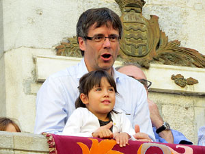 Fires de Girona 2014. Diada castellera amb Marrecs de Salt, Minyons de Terrassa i Capgrossos de Mataró