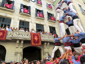 Fires de Girona 2014. Diada castellera amb Marrecs de Salt, Minyons de Terrassa i Capgrossos de Mataró