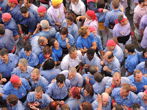 Fires de Girona 2014. Diada castellera amb Marrecs de Salt, Minyons de Terrassa i Capgrossos de Mataró