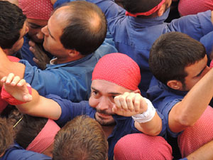 Fires de Girona 2014. Diada castellera amb Marrecs de Salt, Minyons de Terrassa i Capgrossos de Mataró