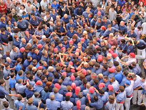 Fires de Girona 2014. Diada castellera amb Marrecs de Salt, Minyons de Terrassa i Capgrossos de Mataró