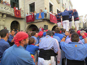 Fires de Girona 2014. Diada castellera amb Marrecs de Salt, Minyons de Terrassa i Capgrossos de Mataró