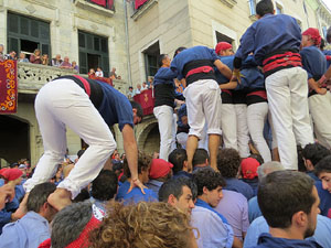 Fires de Girona 2014. Diada castellera amb Marrecs de Salt, Minyons de Terrassa i Capgrossos de Mataró