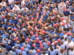 Fires de Girona 2014. Diada castellera amb Marrecs de Salt, Minyons de Terrassa i Capgrossos de Mataró