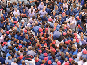 Fires de Girona 2014. Diada castellera amb Marrecs de Salt, Minyons de Terrassa i Capgrossos de Mataró
