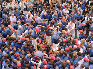Fires de Girona 2014. Diada castellera amb Marrecs de Salt, Minyons de Terrassa i Capgrossos de Mataró