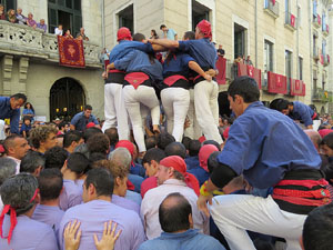 Fires de Girona 2014. Diada castellera amb Marrecs de Salt, Minyons de Terrassa i Capgrossos de Mataró