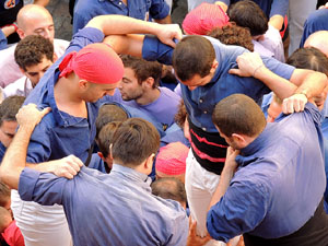 Fires de Girona 2014. Diada castellera amb Marrecs de Salt, Minyons de Terrassa i Capgrossos de Mataró