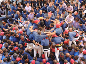 Fires de Girona 2014. Diada castellera amb Marrecs de Salt, Minyons de Terrassa i Capgrossos de Mataró