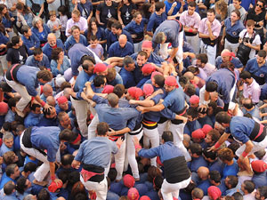 Fires de Girona 2014. Diada castellera amb Marrecs de Salt, Minyons de Terrassa i Capgrossos de Mataró