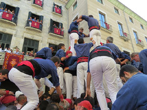 Fires de Girona 2014. Diada castellera amb Marrecs de Salt, Minyons de Terrassa i Capgrossos de Mataró