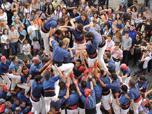 Fires de Girona 2014. Diada castellera amb Marrecs de Salt, Minyons de Terrassa i Capgrossos de Mataró