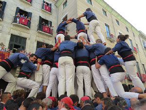 Fires de Girona 2014. Diada castellera amb Marrecs de Salt, Minyons de Terrassa i Capgrossos de Mataró