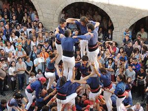 Fires de Girona 2014. Diada castellera amb Marrecs de Salt, Minyons de Terrassa i Capgrossos de Mataró