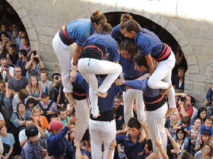 Fires de Girona 2014. Diada castellera amb Marrecs de Salt, Minyons de Terrassa i Capgrossos de Mataró