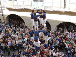 Fires de Girona 2014. Diada castellera amb Marrecs de Salt, Minyons de Terrassa i Capgrossos de Mataró