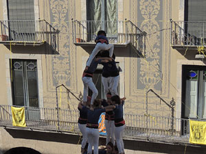 Fires de Girona 2014. Diada castellera amb Marrecs de Salt, Minyons de Terrassa i Capgrossos de Mataró