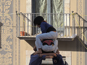 Fires de Girona 2014. Diada castellera amb Marrecs de Salt, Minyons de Terrassa i Capgrossos de Mataró