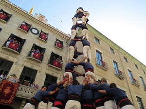 Fires de Girona 2014. Diada castellera amb Marrecs de Salt, Minyons de Terrassa i Capgrossos de Mataró