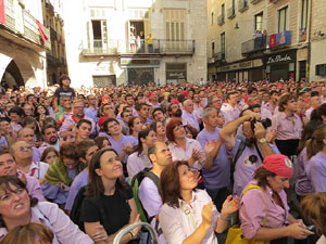Fires de Girona 2014. Diada castellera amb Marrecs de Salt, Minyons de Terrassa i Capgrossos de Mataró