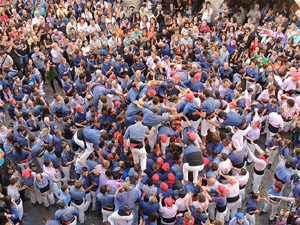 Fires de Girona 2014. Diada castellera amb Marrecs de Salt, Minyons de Terrassa i Capgrossos de Mataró