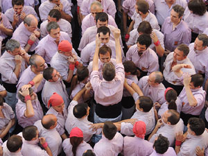 Fires de Girona 2014. Diada castellera amb Marrecs de Salt, Minyons de Terrassa i Capgrossos de Mataró