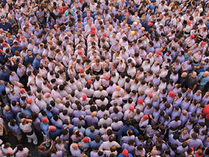 Fires de Girona 2014. Diada castellera amb Marrecs de Salt, Minyons de Terrassa i Capgrossos de Mataró