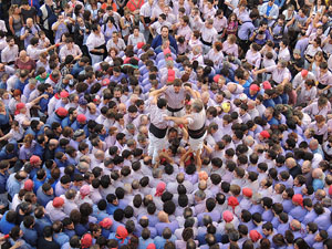 Fires de Girona 2014. Diada castellera amb Marrecs de Salt, Minyons de Terrassa i Capgrossos de Mataró