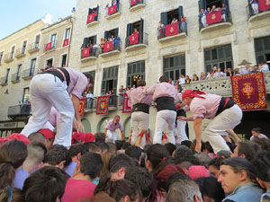 Fires de Girona 2014. Diada castellera amb Marrecs de Salt, Minyons de Terrassa i Capgrossos de Mataró