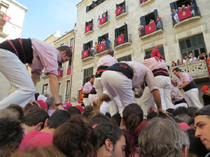 Fires de Girona 2014. Diada castellera amb Marrecs de Salt, Minyons de Terrassa i Capgrossos de Mataró