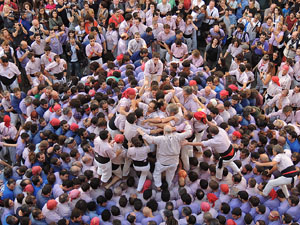 Fires de Girona 2014. Diada castellera amb Marrecs de Salt, Minyons de Terrassa i Capgrossos de Mataró