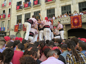 Fires de Girona 2014. Diada castellera amb Marrecs de Salt, Minyons de Terrassa i Capgrossos de Mataró