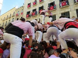 Fires de Girona 2014. Diada castellera amb Marrecs de Salt, Minyons de Terrassa i Capgrossos de Mataró