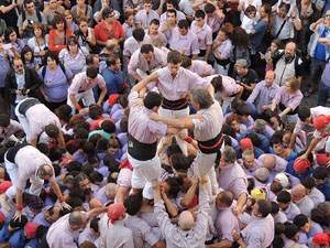 Fires de Girona 2014. Diada castellera amb Marrecs de Salt, Minyons de Terrassa i Capgrossos de Mataró