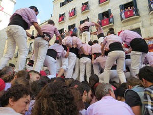 Fires de Girona 2014. Diada castellera amb Marrecs de Salt, Minyons de Terrassa i Capgrossos de Mataró