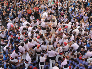 Fires de Girona 2014. Diada castellera amb Marrecs de Salt, Minyons de Terrassa i Capgrossos de Mataró