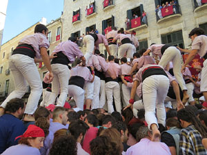 Fires de Girona 2014. Diada castellera amb Marrecs de Salt, Minyons de Terrassa i Capgrossos de Mataró