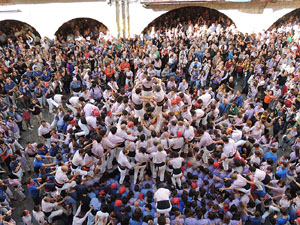 Fires de Girona 2014. Diada castellera amb Marrecs de Salt, Minyons de Terrassa i Capgrossos de Mataró