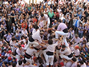 Fires de Girona 2014. Diada castellera amb Marrecs de Salt, Minyons de Terrassa i Capgrossos de Mataró