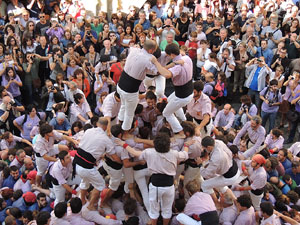 Fires de Girona 2014. Diada castellera amb Marrecs de Salt, Minyons de Terrassa i Capgrossos de Mataró